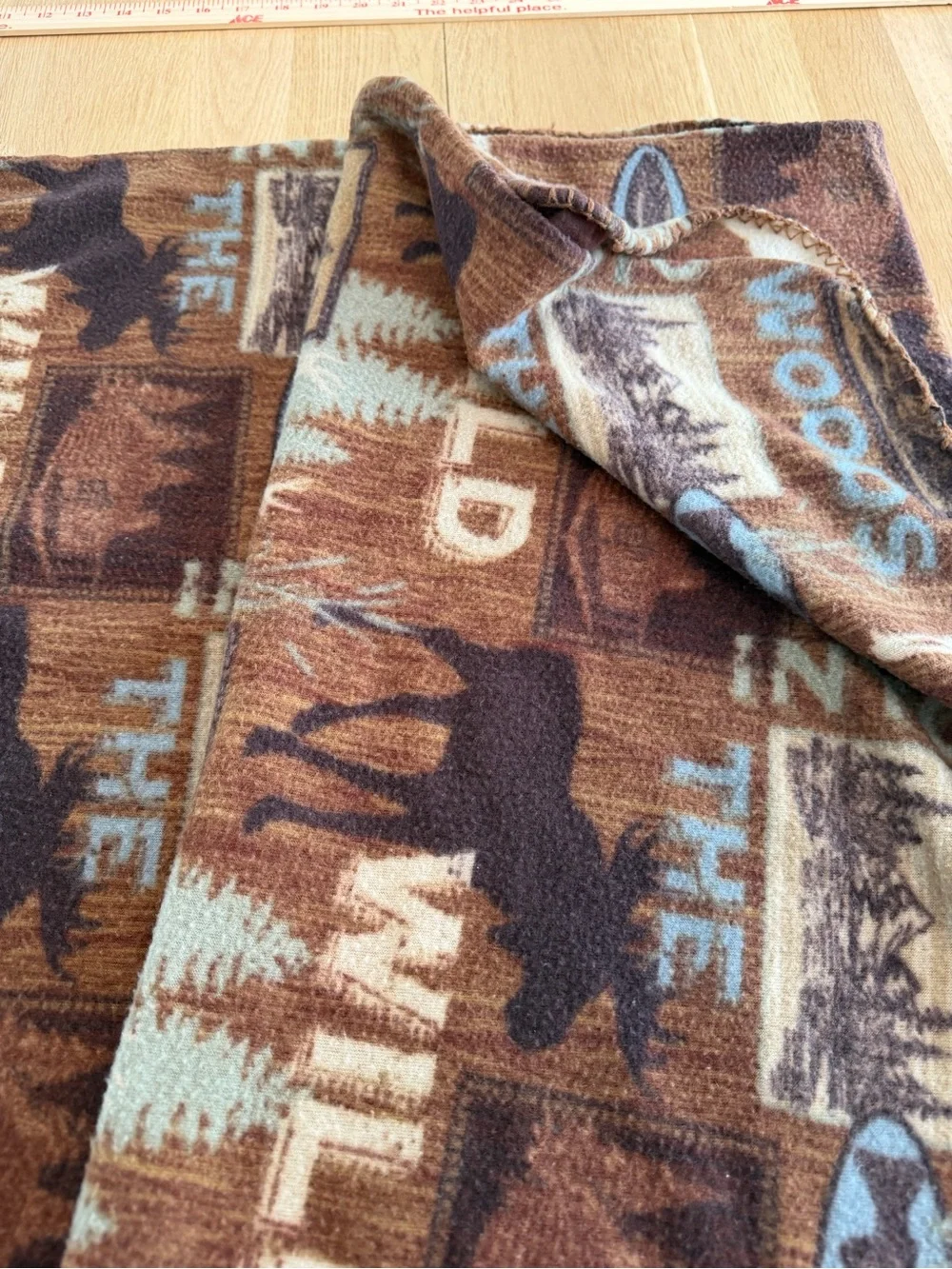 Outdoor Themed Fleece Blanket 50”x60”